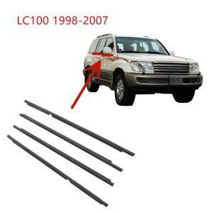 Land Cruiser LC100 19982007 용 외부 창문 고무 유리 라미네이트 7574060030 용 웨더스트립 씰 크롬 또는