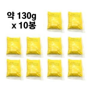 10개x130g 노랑 고운 색모래 모래시계 만들기 꾸미기