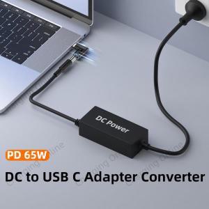 DC-타입 C PD 전원 잭 커넥터 범용  충전기-65W USB C PD 어댑터 변환기 Macbook POCO Samsung Xiaomi