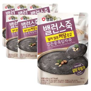 샘표 밸런스죽 검은콩 흑임자죽 420g x 6팩