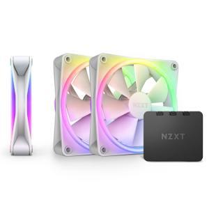 NZXT F120 RGB 듀어 트리플 팩 120mm 양면 팬 3개 화이트 293046