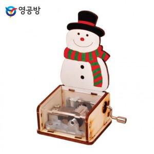 영공방 오르골만들기 DIY 수동 오르골 크리스마스 눈사람 YM86222