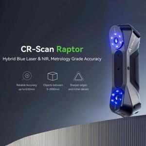 Creality CR-Scan Raptor 3D 스캐너 여러 줄 파란색 NIR 0.02mm 정확도 60FPS 손떨림 방지 추적 스캐닝 24