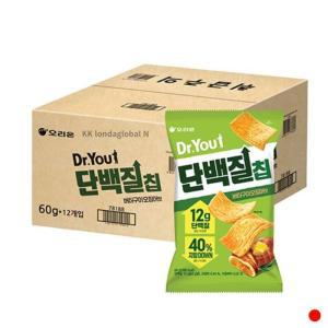 닥터유 과자 간식 단백질칩 버터구이오징어 60g X 12p