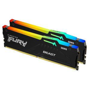 Kingston 킹스턴 퓨리 Beast RGB 32GB(2x16GB) 5200MT/s DDR5 CL36 데스크탑 메모리 키트 2개 | 적외선 동