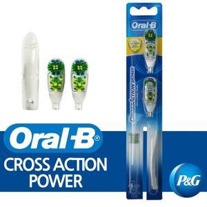 회전 진동 오랄비 전동칫솔모 크로스액션 파워 전기칫솔 전자칫솔 ORALB 리필2P