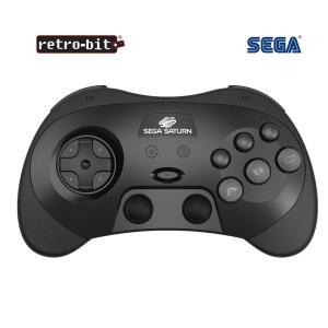 Retro-Bit SEGA Saturn 2.4GHz Wireless Pro Controller for Sega Saturn Genesis Mini Switch PC Mac -