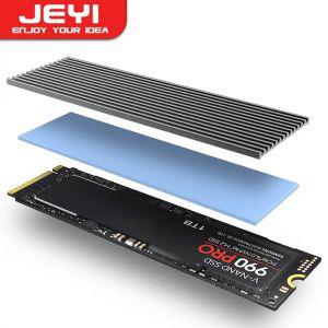 그래픽카드써멀패드 방열패드 JEYI SSD 방열판 알루미늄 NVMe 라디에이터 2280 스테이트 드라이브 쿨러 실