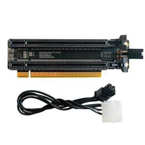 PCI-E 4.0 X16 1 to 2 확장 카드 Gen4 분할 카드, Pcie-Bifurcation X16 to X8X8, 20mm 간격 슬롯, CPU4P(4