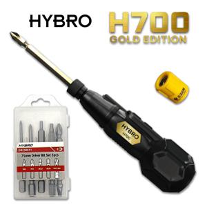 HYBRO 신제품 하이브로 h700 충전식 전동 드라이버 전용 비트세트 5종 이젠자화기(색상램덤) 옵션선택