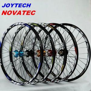 자전거 바퀴 산악 휠셋 Novatec 041042 Joytech 전면 2 후방 4 베어링 일본 허브 부드러운 휠 림 26 27.5 2