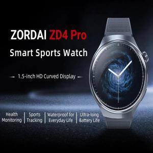 Zordai ZD4 프로 스마트 워치 남성 GT3 프로, 412x412 HD 스크린 심박수 블루투스 통화, IP68 방수 스마트