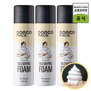 [도루코] 페이스 대용량 마일드 휘핑 쉐이빙폼 250ml 3개