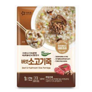 [기타]아워홈 바로 버섯소고기죽 270g 10개