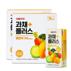 서울우유 과채플러스 옐로우 190ml 32팩-과채주스/과일주스