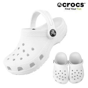 CROCS 클래식 클로그T 토들러 화이트 206990-100 C