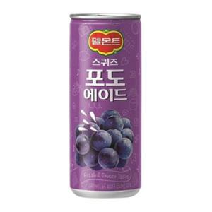 델몬트 스퀴즈 포도에이드 240ml 30캔