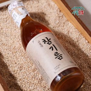 [시골정] 100% 참기름 저온압착 통참깨 대용량 350ml