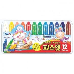 아모스 파스넷크레파스.12색.