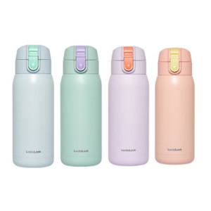 락앤락 텀블러 원터치 스텐 보온보냉 진공 처비 스쿨핏 코튼캔디 텀블러 370ml