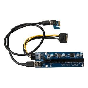 PCI-E 에서 PCIE 어댑터 보드, 이미지 카드, 비트코인 라이트코인 광산, 1X 16X USB3.0 익스텐션 케이블, 60cm