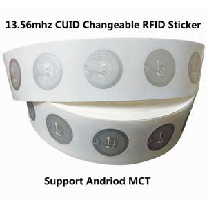 13 56MHz GEN2 CUID M1K S50 태그 스티커 블록 0 쓰기 가능 UID 변경 재기록 NFC 안드로이드 MCT 클론