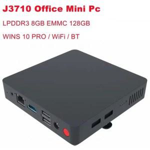 미니PC PC EMMC 컴퓨터 BT4 0 12V LAN 128GB 윈도우 SZBOX 8GB 10 와이파이 데스크탑 프로 100Mbs RAM DC5 5 미니 오피스 2A J3710