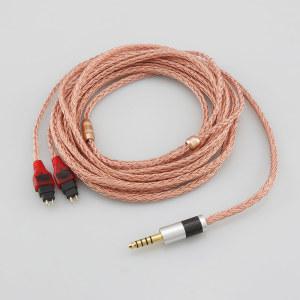 2.5mm 3.5mm XLR 밸런스드 16 코어 99% 7N OCC 이어폰 케이블, 젠하이저 HD580 HD600 HD650 HDxxx HD660S HD58x HD6xx 헤드폰