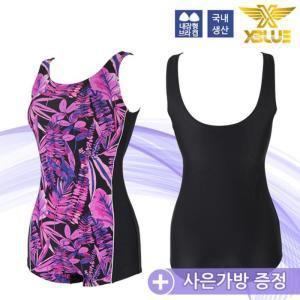 엑스블루 여성 아쿠아로빅 1부 반전신 수영복 Z6084 잇템