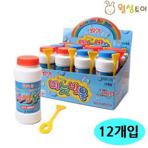 월성 무지개 비누방울액 (180ml x 12개)비누방울놀이 비누방울 어린이비누방