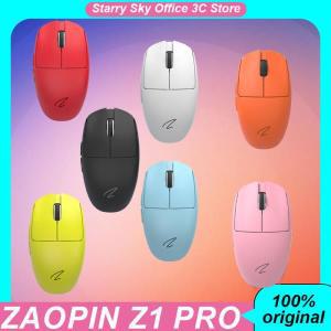 Zaopin Z1 Pro 무선 마우스 Paw3395 인체 공학 북유럽 52840 칩 맞춤형 게이밍 노트북 미니