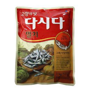 백설 골드 멸치다시다1kg영업용다시다 조미료 맛내기 가루 다시다 산들애 분말 식자재