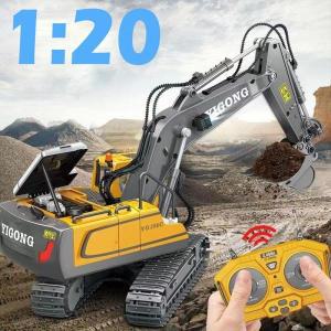 1PCS Toy Remote Control Excavator 2.4G Multifunctional Engineering VehicleS and Digging 11 Children'