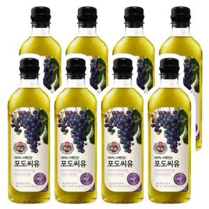 CJ 백설 포도씨유 900ml x 8개