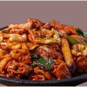 춘천통나무집닭갈비3대천왕 닭갈비 국내산 닭다리살 1팩 2인분 800g