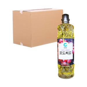 (박스) 청정원 참빛고운 포도씨유 900ml 12입