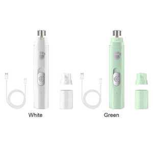 고양이깎기해먹 강아지깎기 전기 USB 충전식 LED 발톱 손질용 폴리셔 휠 2 단 500 MAh