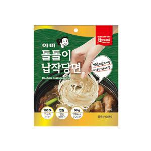 화미 돌돌이 납작당면 60g x 30봉 요리용 조리용 납작 잡채 맛있는 쫄깃한 사리 면사리