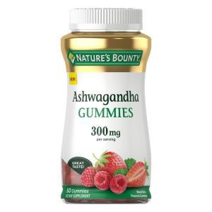 Nature's Bounty Ashwagandha 젤리, 300mg KSM-66 아쉬와간다 추출물, 혼합 베리, 젤리 60개