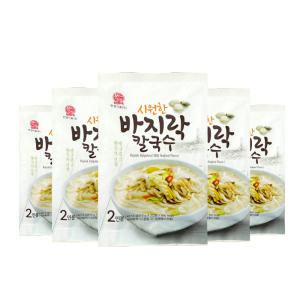 본고장 생면 바지락칼국수 2인 5봉 / 한끼식사 즉석요리 국수 칼국수 우동