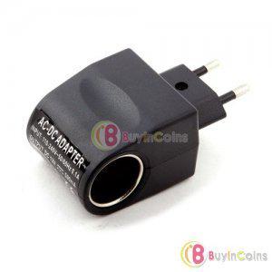 가정용 시거잭 카 변환기 110V-220V AC to 12V DC EU Car Power Adapter Converter (12V DC 500ma/0.5A)