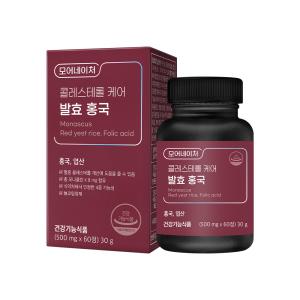 [롯데백화점]모어네이처 [모어네이처] 콜레스테롤 케어 엽산 발효 홍국(500mg x 60정) 1박스