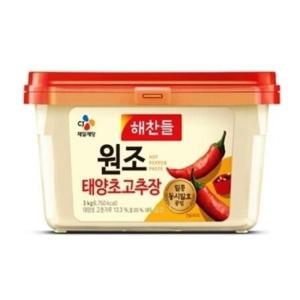 해찬들 맛있게매운 태양초 골드고추장 3KG