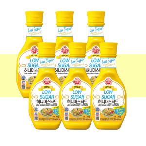 오뚜기 Low sugar 허니머스타드 265g 6개 저당머스타드 소스 드레싱