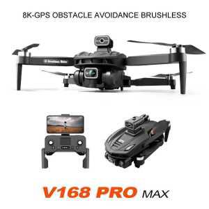 PRO V168 코딩드론 드론 GPS 8K HD 카메라 5G FPV 브러시리스 RC 장애물 회피 자동 복귀