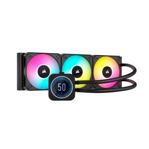 Corsair iCUE H150i Elite LCD XT 액체 CPU 쿨러 - IPS 스크린 AF120 RGB 엘리트 팬 3개 360mm 라디에이터