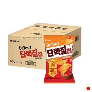 닥터유 과자 간식 단백질칩 칠리살사 추천 60g X 12p