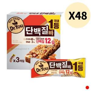 닥터유 단백질바 에너지 간식 운동 50g 3개입 X48박스