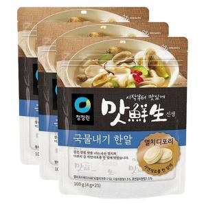 청정원 맛선생 멸치 디포리 국물내기 한알 100g 3개