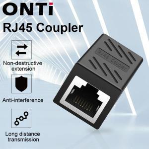 케이블 ONTi RJ45 커넥터 Cat7/6/5e 이더넷 어댑터 용 8P8C 네트워크 익스텐더 연장 Female to